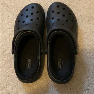 Fuzz lined crocs